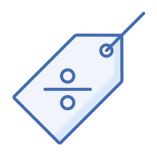 할인 태그 Generic Blue icon