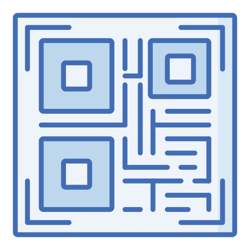 qr 코드 Generic Blue icon