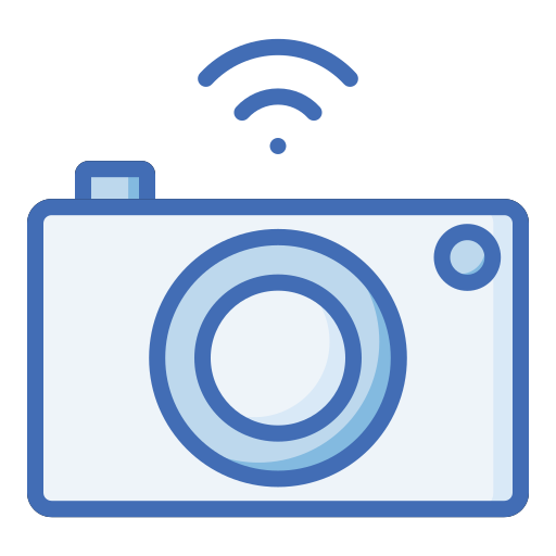 Photo camera Generic Blue icon
