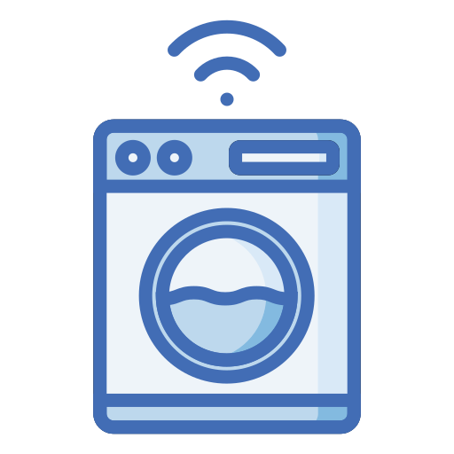 Smart washing machine Generic Blue icon