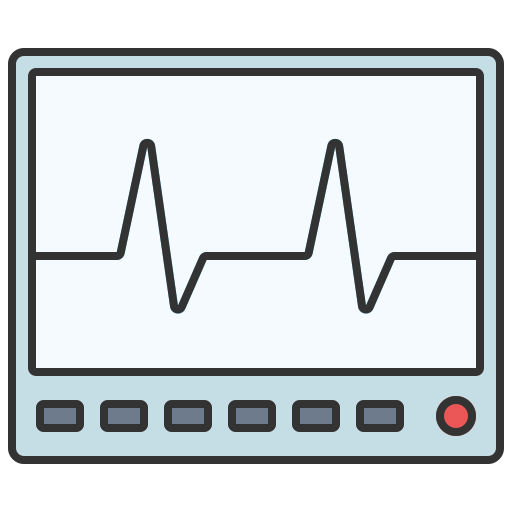monitor pracy serca Generic Thin Outline Color ikona
