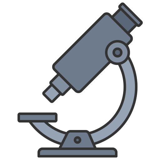 microscopio Generic Thin Outline Color icono