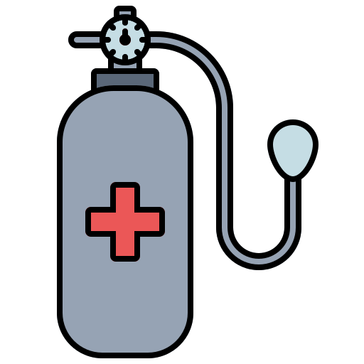 Oxygen tube Generic Thin Outline Color icon