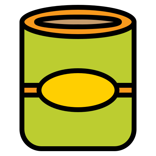 통조림 식품 Generic Outline Color icon