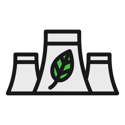 Eco factory Generic Outline Color icon