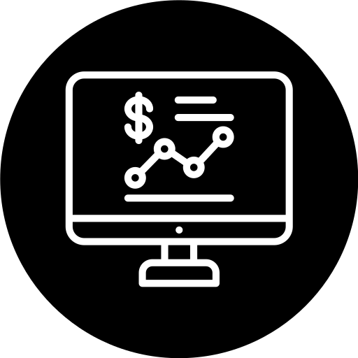 raport biznesowy Generic Glyph ikona