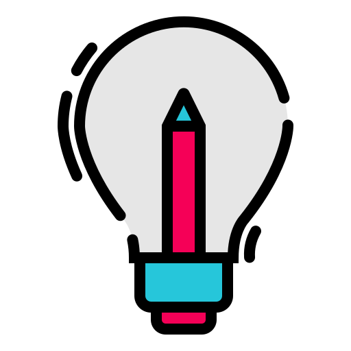 Idea bulb Generic Outline Color icon