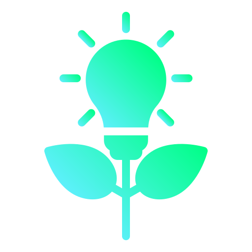 Öko-glühbirne Generic Flat Gradient icon