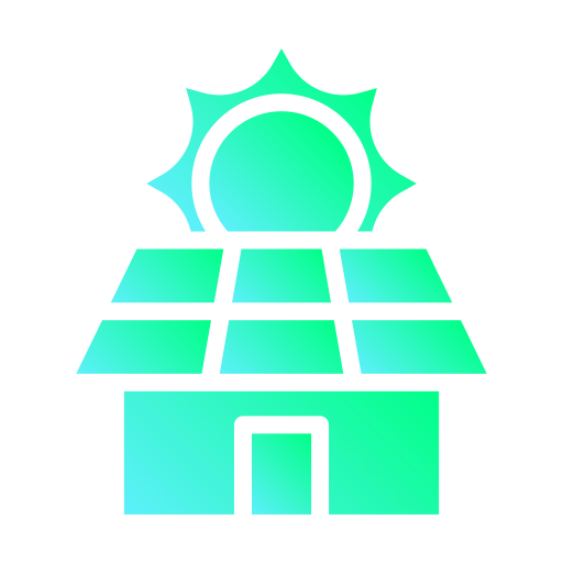 Солнечный дом Generic Flat Gradient иконка