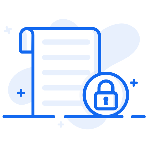 Privacy policy Generic Blue icon