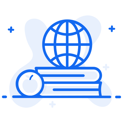 edukacja globalna Generic Blue ikona