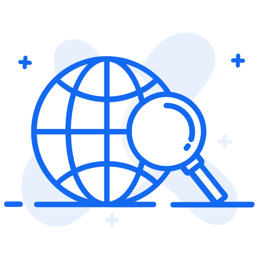 Global research Generic Blue icon