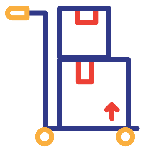 Push cart Generic Outline Color icon