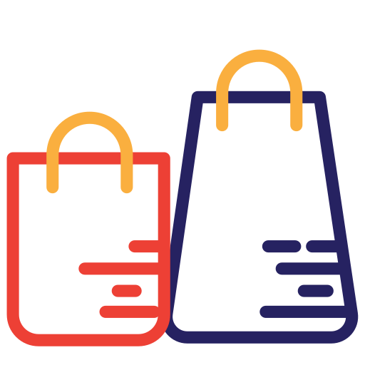 Shopping bags Generic Outline Color icon