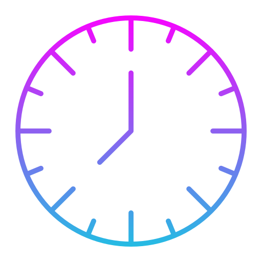 Clock Generic Gradient icon