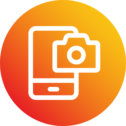 telefooncamera Generic Flat Gradient icoon