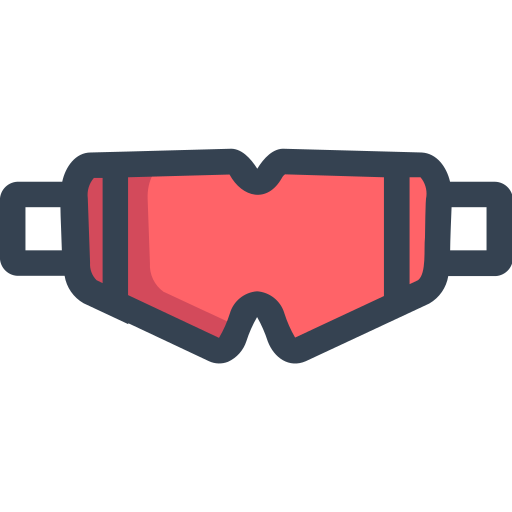 Dive mask Generic Outline Color icon