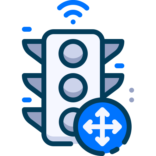 tráfico Generic Blue icono