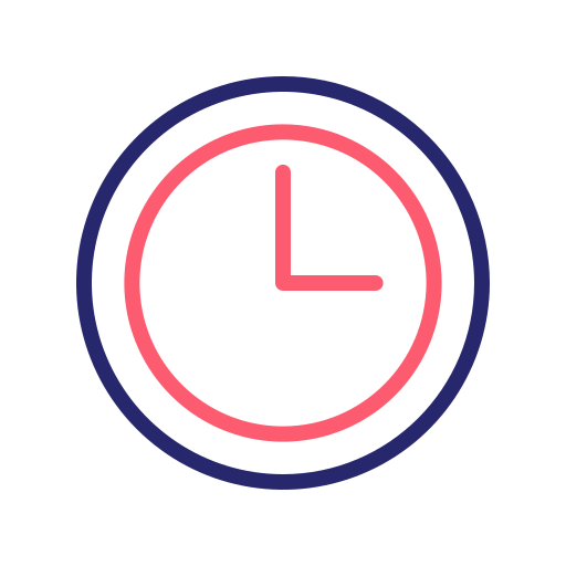 hora Generic Outline Color icono