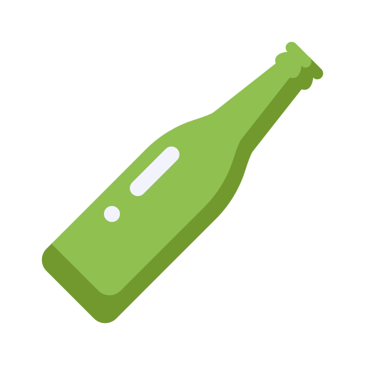 botella de vidrio Generic Flat icono