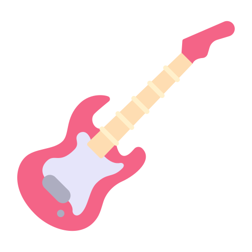 guitarra elétrica Generic Flat Ícone