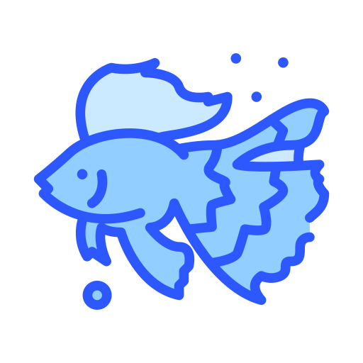 peixe Darius Dan Blue Ícone