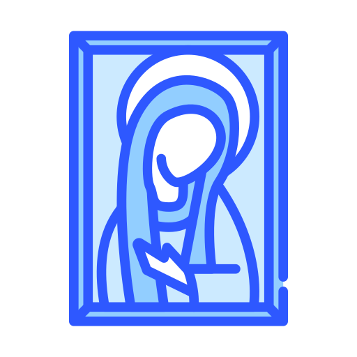 Virgin mary Darius Dan Blue icon