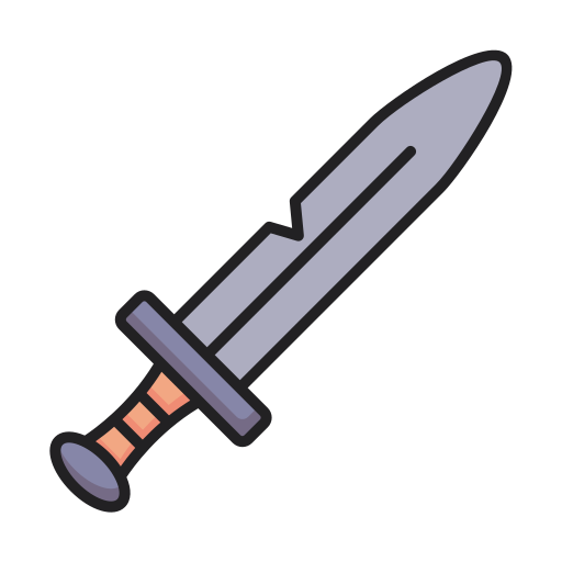 Sword Generic Outline Color icon