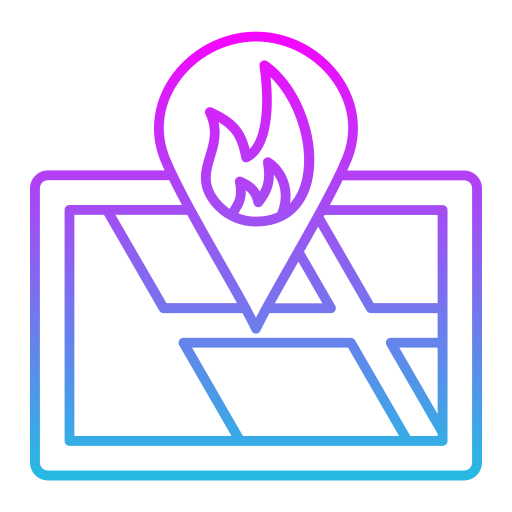 Fire location Generic Gradient icon