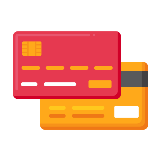 carta di credito Flaticons Flat icona
