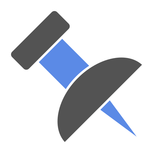 プッシュピン Generic Blue icon