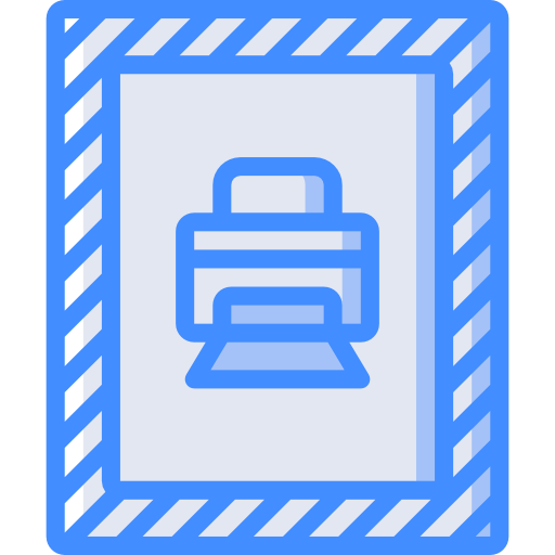 impresora Basic Miscellany Blue icono