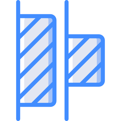 alineación izquierda Basic Miscellany Blue icono