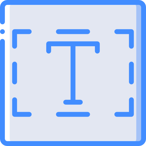 Text Basic Miscellany Blue icon