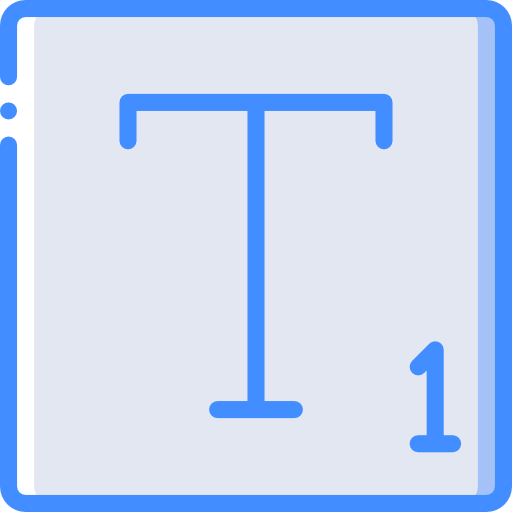 Subscript Basic Miscellany Blue icon