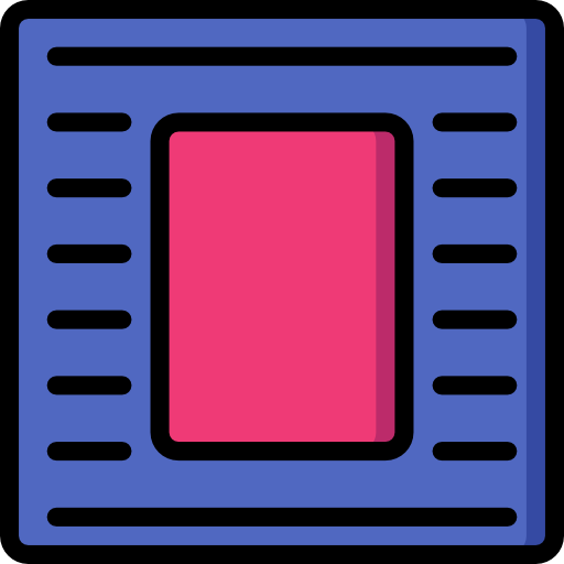 cuadrícula Basic Miscellany Lineal Color icono