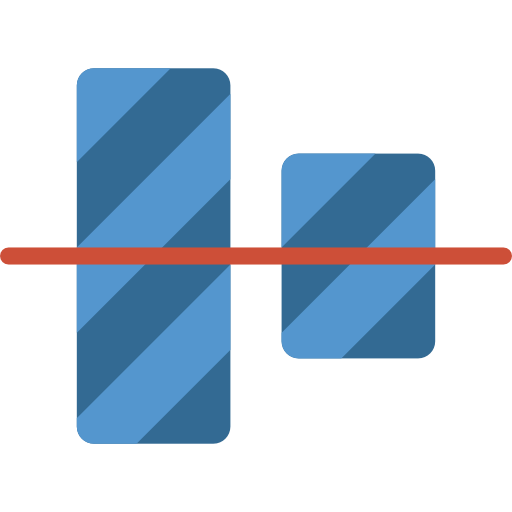 Center alignment Basic Miscellany Flat icon