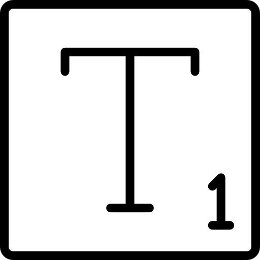 subíndice Basic Miscellany Lineal icono