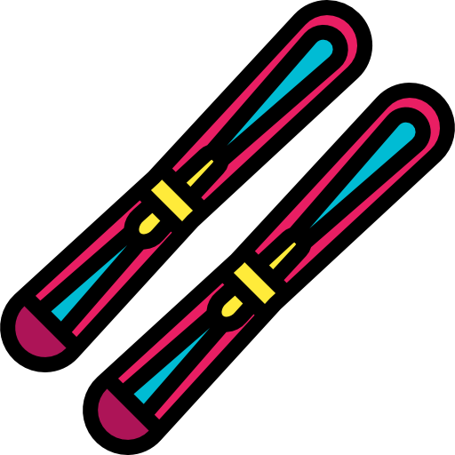スキー Basic Miscellany Lineal Color icon