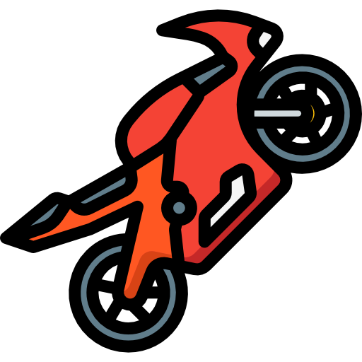 Мотоцикл Basic Miscellany Lineal Color иконка