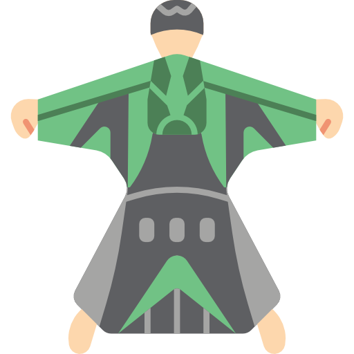 wingsuit Basic Miscellany Flat ikona