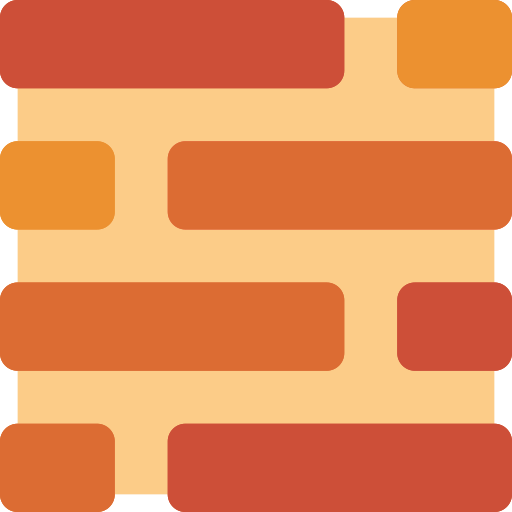 Brickwall Basic Miscellany Flat icon