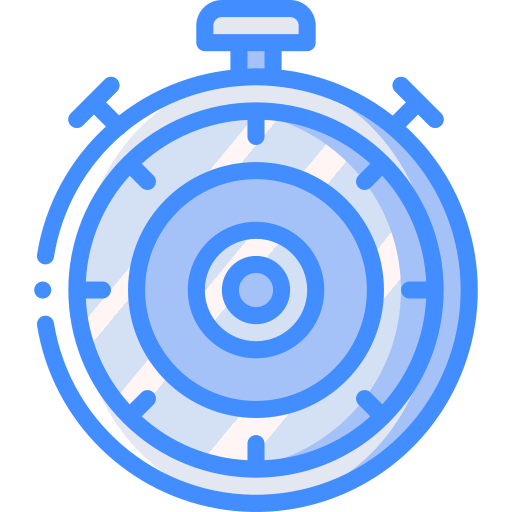 Stopclock Basic Miscellany Blue icon