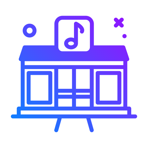 Музыкальный магазин Generic Gradient иконка