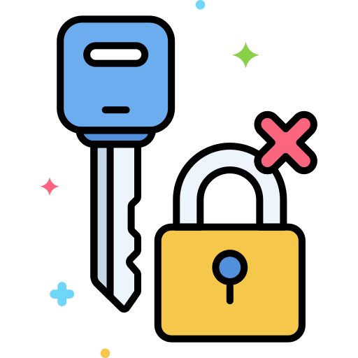 Key Flaticons Lineal Color icon
