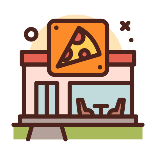 Pizza Darius Dan Lineal Color icon