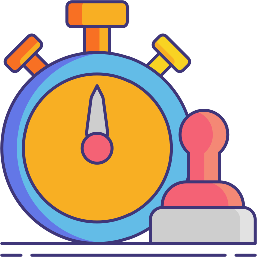 timestamp Flaticons Lineal Color icona