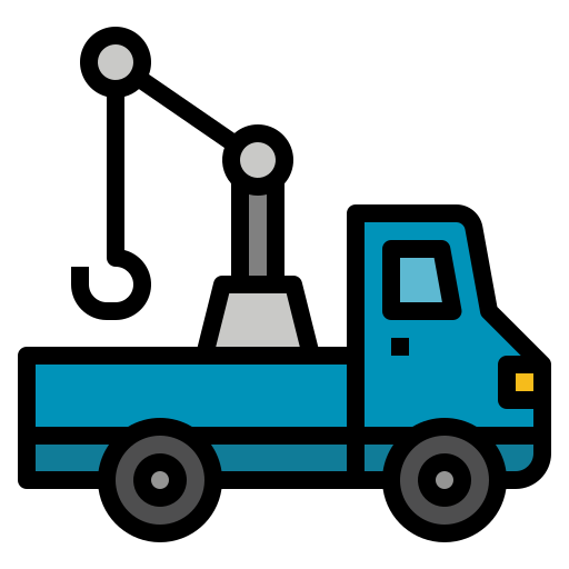 Tow truck Nhor Phai Lineal Color icon