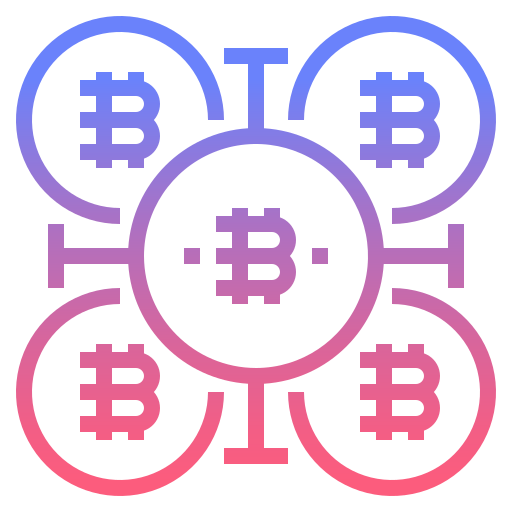 bitcoin Nhor Phai Lineal Gradient icono