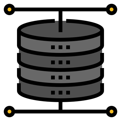 Database Nhor Phai Lineal Color icon